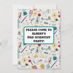 Invitation Mi-siècle moderne de l'âge atomique STEM Physique