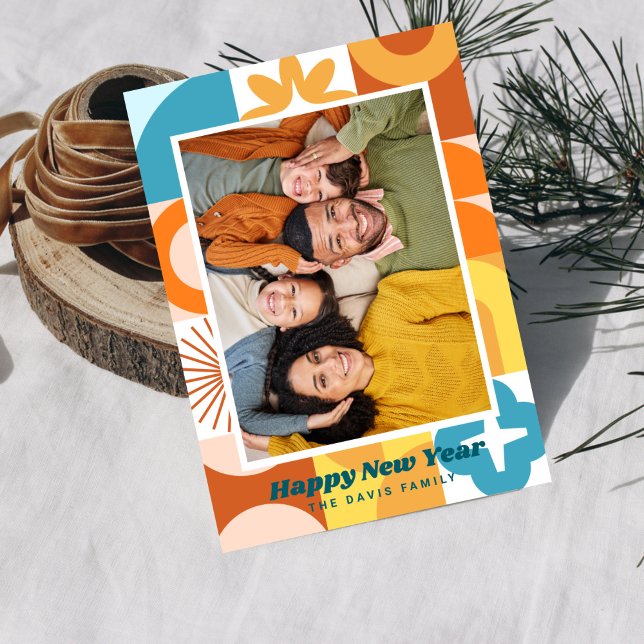 Invitation Mi-siècle Moderne Fun Nouvel An (Créateur téléchargé)