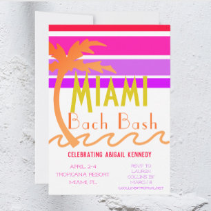 Invitation Miami Tropical Bachelorette Party