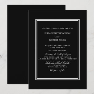 Invitation Miami Vice Black Florida Couleurs du soleil