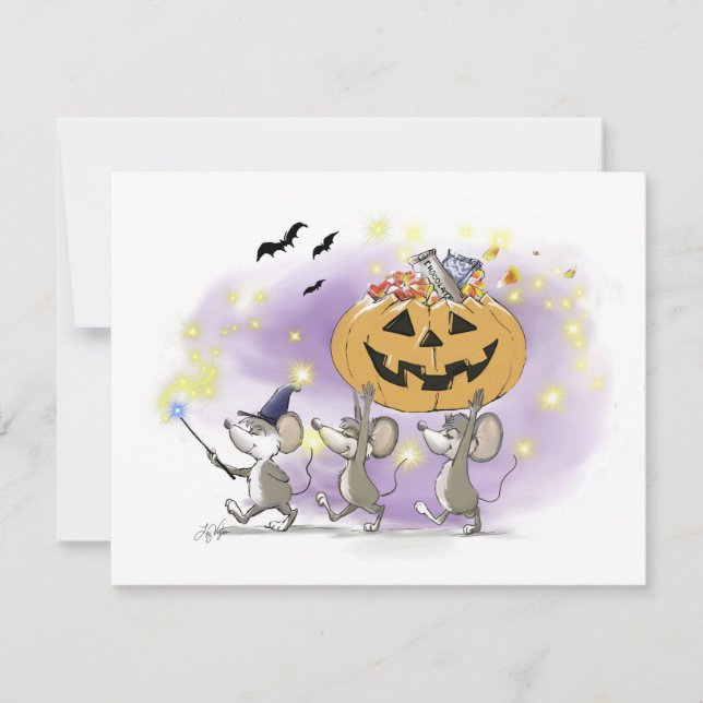 Invitation Mic, Mac & Moe's Happy Halloween Holiday (Devant)