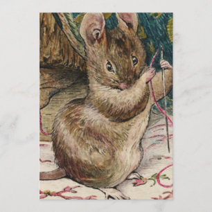 Invitation Mice At Work - Beatrix Potter