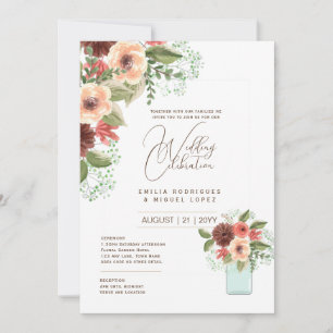 Invitation Micro Jardin Mariage thème Joli Floral été