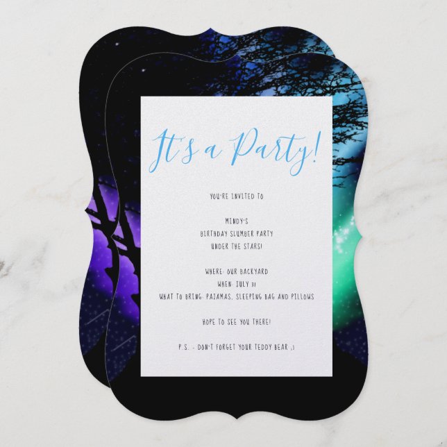 Invitation Midnight Howl (Devant / Derrière)