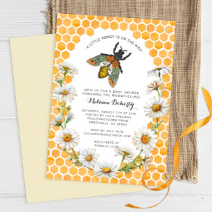 Invitation Miel Bee Sweet Little Baby shower miel