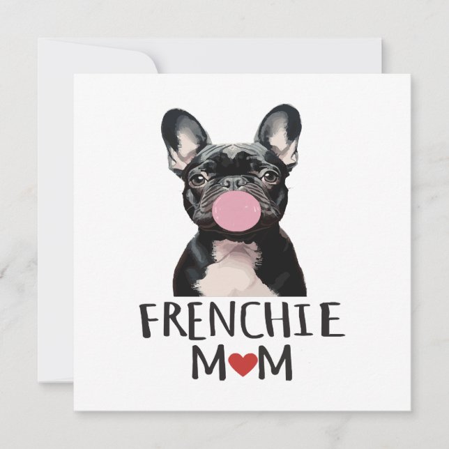 Invitation Mignon bouledogue français (Devant)