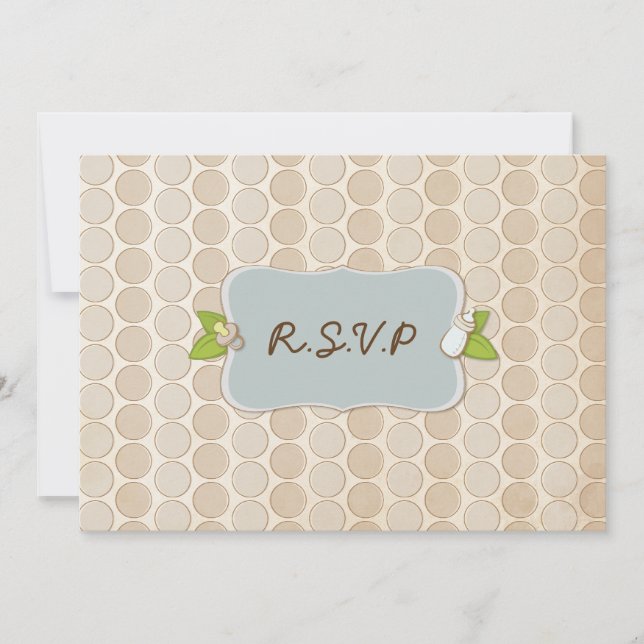 Invitation mignon de baby shower de singe de Lil (Devant)