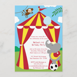 Invitation mignon de fête d'anniversaire de
