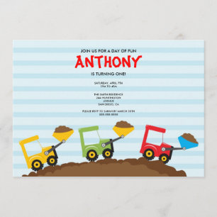 Invitation mignon de fête d'anniversaire de