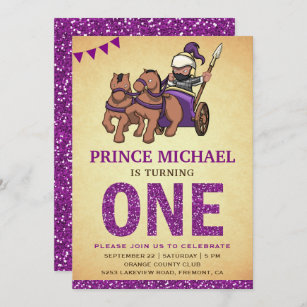 Anniversaire Chevalier Princesse Invitations Faire Part Cartes Zazzle