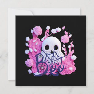 Invitation mignon fantôme Halloween botte