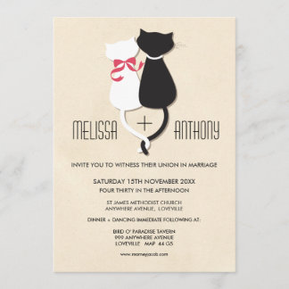 Invitation mignon moderne de mariage de monogramme