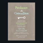 Invitation Mignon Pendaison de Crémaillère<br><div class="desc">Invitations de pendaison de crémaillère très mignon qui peut être personnalisés avec votre texte. Visitez le magasin d'impression d'origami les invitations plus de pendaison de crémaillère !</div>