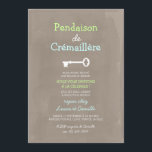Invitation Mignon Pendaison de Crémaillère<br><div class="desc">Invitations de pendaison de crémaillère très mignon qui peut être personnalisés avec votre texte. Visitez le magasin d'impression d'origami les invitations plus de pendaison de crémaillère !</div>