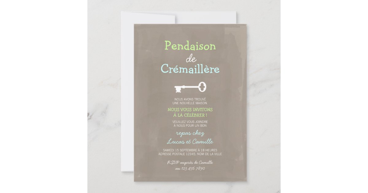 Invitation Mignon Pendaison De Cremaillere Zazzle Fr