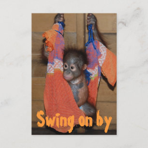 Invitation mignon unique de pendaison de