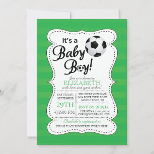 Invitation Mignonne C'est un Baby shower de Football pour béb