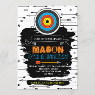 Invitation mignonne d'anniversaire de partie de