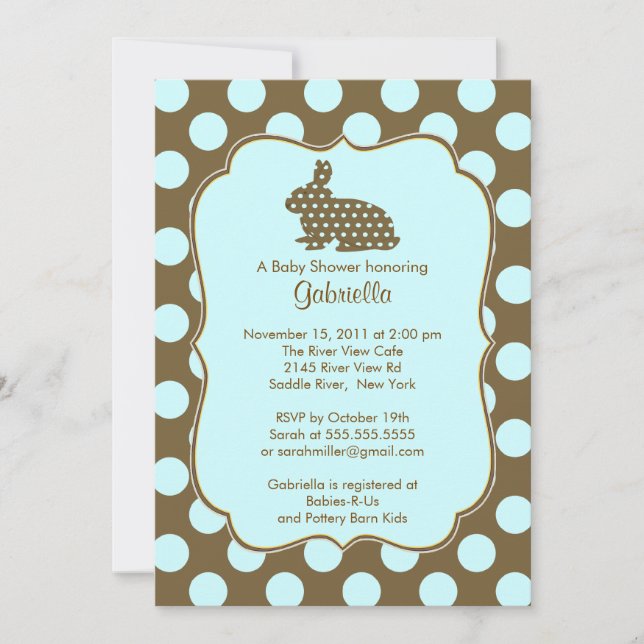 Invitation mignonne de baby shower de garçon de (Devant)