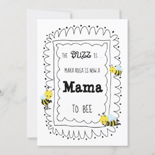 Invitation mignonne de baby shower de MAMAN TO BEE