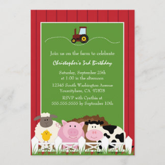 Invitation mignonne de fête d'anniversaire