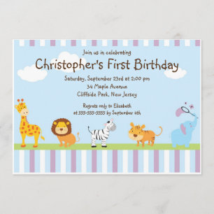 Invitation mignonne de fête d'anniversaire