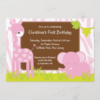 Invitation mignonne de fête d'anniversaire