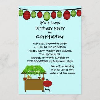Invitation mignonne de fête d'anniversaire de