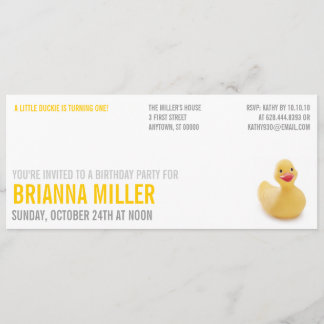 Invitation mignonne de fête d'anniversaire de