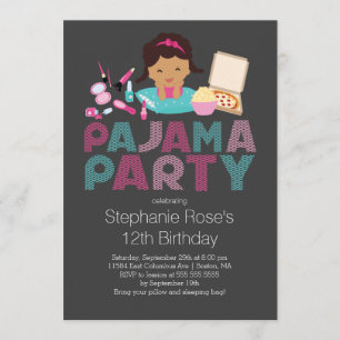 Invitation mignonne de fête d'anniversaire de