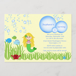 Invitation mignonne de fête d'anniversaire de