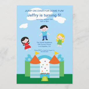 Invitation mignonne de fête d'anniversaire de