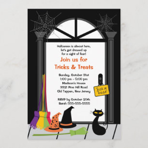 Invitation mignonne de partie de Halloween