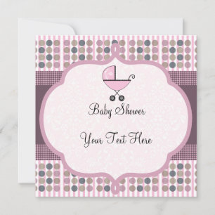 Invitation mignonne de voiture d'enfant