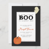 Mignonne, illustrée Little Boo fantôme & citrouill