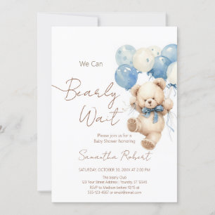Invitation Mignonne Nous Pouvons Attendre Le Baby shower