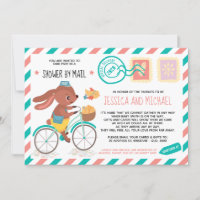 Mignonne Petit Lapin Postman | Baby shower par cou