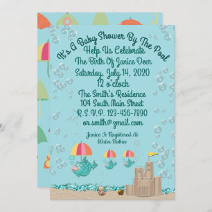 Invitation mignonne pour un baby shower par la
