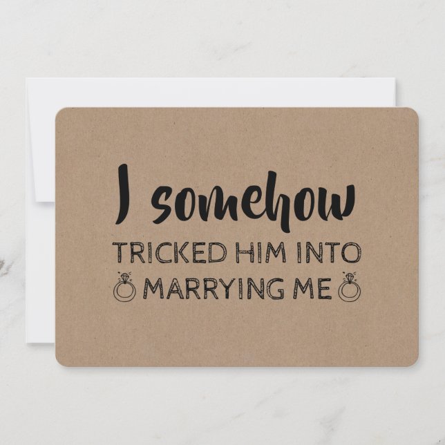 Invitation Mignonne servante d'accueil / Maid of Honor Propos (Devant)