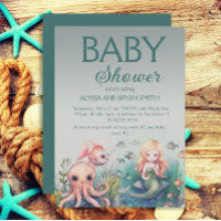 Mignonne sous la mer Sirène Baby shower de poisson