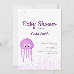 Invitation Mignonne sous le Baby shower des filles de la mer