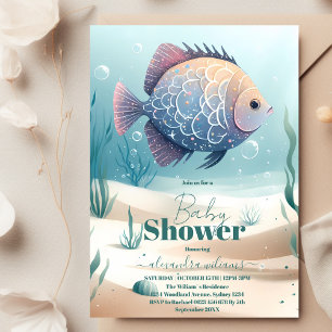 Invitation Mignonne sous le Baby shower Sea Boy