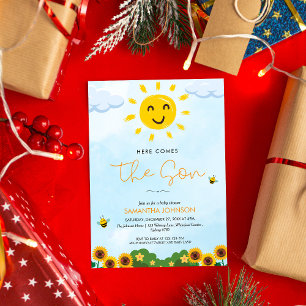 Invitation Mignonne Voici L'Invitation Baby shower Son