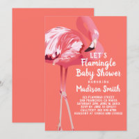 Mignons Flamants roses Tropical Flamingle Baby sho