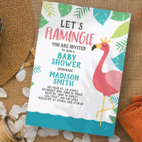 Mignons Flamants roses Tropical Flamingle Baby sho