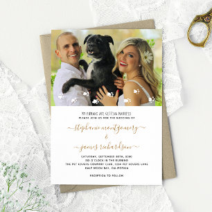 Invitation Mignons Mes Humains Se Mariant Photo De Mariage De