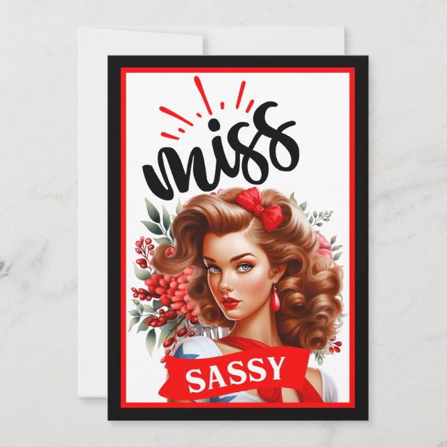 Invitation Migny Pinup_ Miss Sassy (Devant)