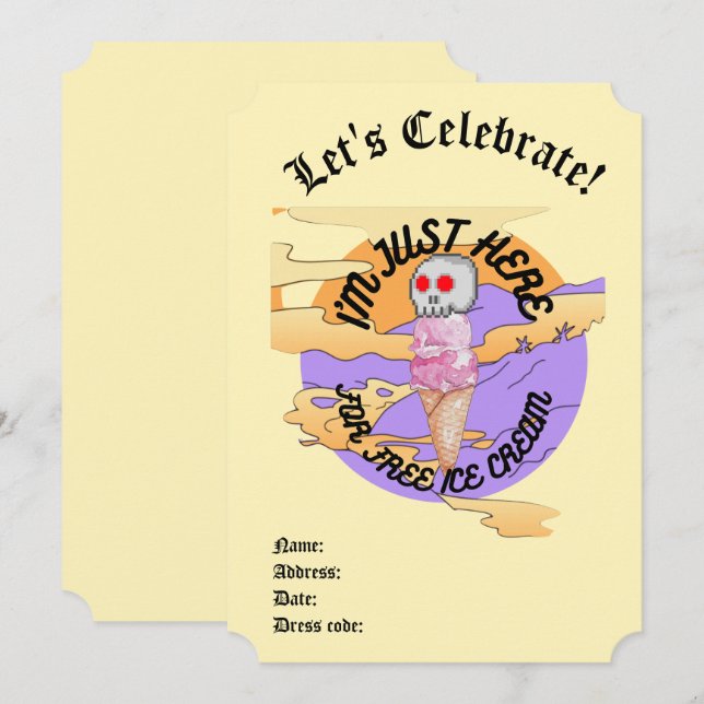 Invitation Mikitiez glaces fête favorite Spécialité Mug (Devant / Derrière)