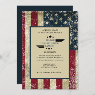Invitation Military Retirement 