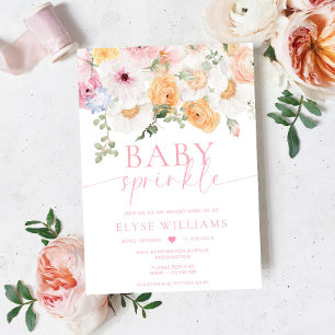 Invitation Millie Floral Bébé Sprinkle